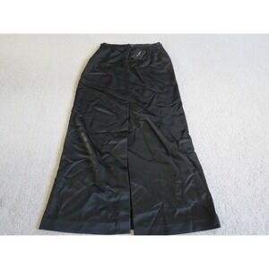 NWT St John Evening Marie Gray Black Satin Skirt Size 12